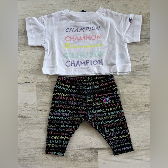 Champion Other - NWT Champion Girls 2 Piece Legging Set Size 0-3 months
